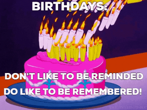giphygifmaker birthdays remembered reminded GIF