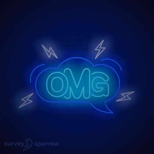 SurveySparrow reaction love wow omg GIF
