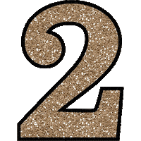 Sparkle Number Sticker by Casino de Divonne