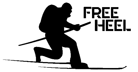 Telemark Skiing Sticker by lungolivigno