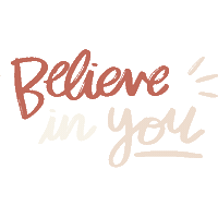 belarce motivation deco frase believe in you Sticker