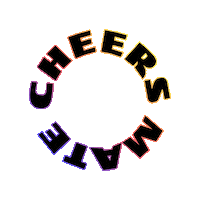Cheers Mate Sticker by KOVAS