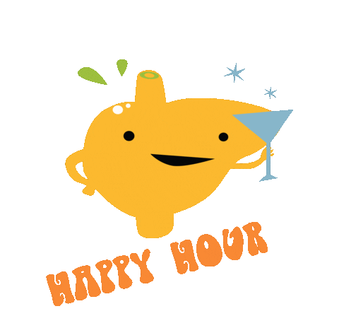 Happy Hour Drinking Sticker by I Heart Guts