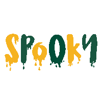 Green And Gold Halloween Sticker by William & Mary