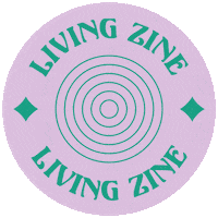 livingzine cool green purple circle Sticker