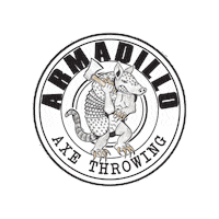 armadilloaxethrowing armadillo armadilloaxethrowing armadilloaxe Sticker