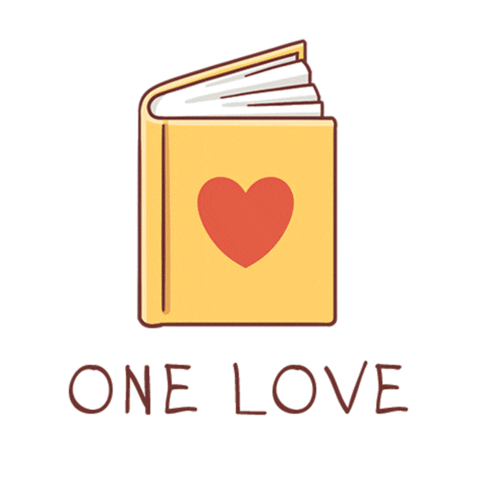 One Love Books Sticker by Azbooka-Atticus