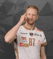 TreflGdanskOfficial thinking volleyball think smart GIF