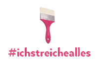 Pink Painting Sticker by MissPompadour