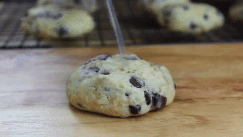 Baking Chocolate Chip Cookie GIF by emibob