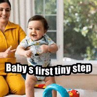 Babys First Tiny Step GIF