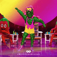 Dance Cactus GIF by The Masked Singer UK & The Masked Dancer UK
