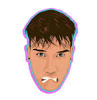 Angry Illustration Sticker