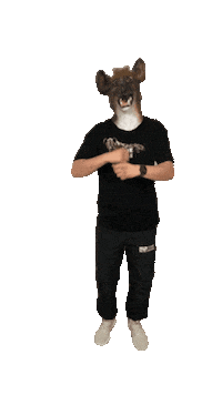 tobehose jubel freude spass hyena Sticker