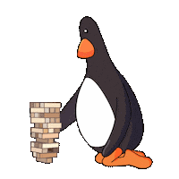 Tower Falling Sticker by Feathers