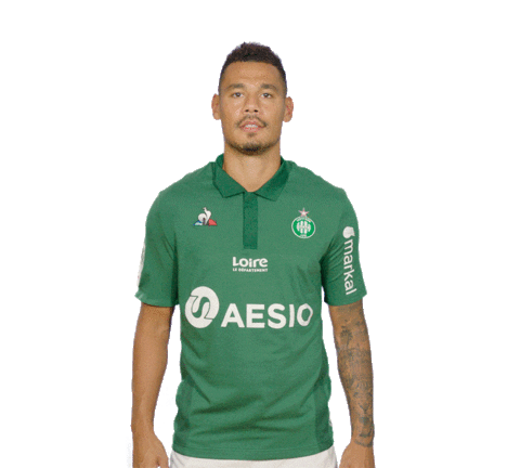 timothee kolodziejczak celebration Sticker by AS Saint-Etienne