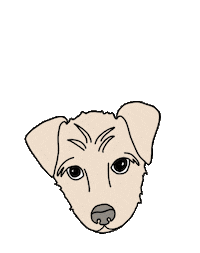 dog adopt Sticker by Julie Ann Art