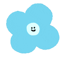 huadabii blue flower huadabii 花大鼻小文青 Sticker