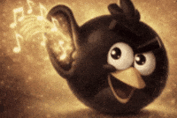 Angry Bird Ear GIF