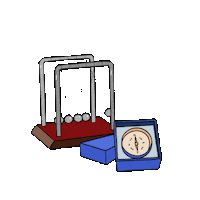 Desk Compass Sticker by Vimeo