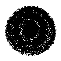 Black And White Loop Sticker by virartz