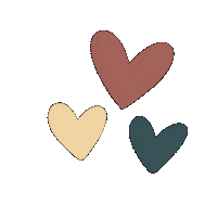 Three Hearts Love Sticker