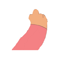 wizardwithin pink kids arrow hand Sticker