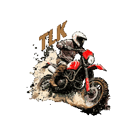 Illustration Motorcycle Sticker by The Low Keys