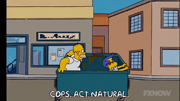 Act Natural Season 18 GIF by The Simpsons
