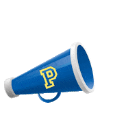 Cheer Buff And Blue Sticker by Punahou School