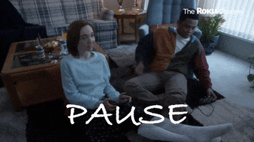 Pause Pausing GIF by The Roku Channel