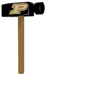Hammer Down Game Day Sticker by Purdue University