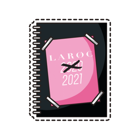 LaRocCosmetics giphyupload 2020 2021 diary Sticker