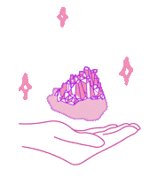 dzanellatihic manifest levelup gemstone abundance Sticker