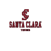 Sc Tennis Sticker by Santa Clara Broncos