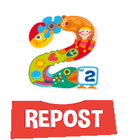 Repost P2 Sticker by Pikku Kakkonen Yle