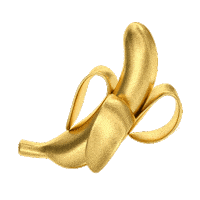 Top Banana Gold Sticker by Bright Light Bright Light