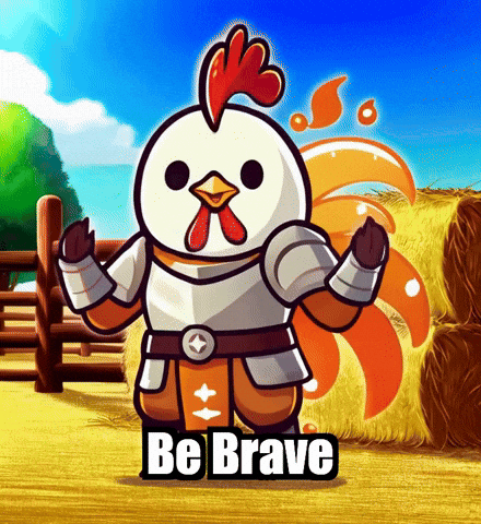 Courage Be Brave GIF by Zorooster