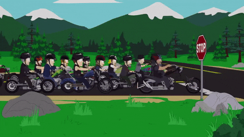 leather gang GIF by South Park 