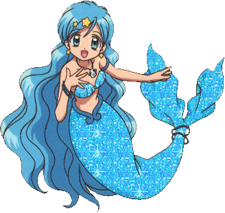 glitter mermaid Sticker