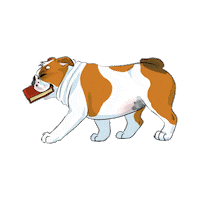 Book Reading Sticker by Addie - University of Redlands Mascot