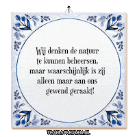 Respect Natuur Sticker by Tegelspreuken.nl