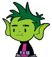 Shocked Teen Titans Sticker by Nick Ybarra