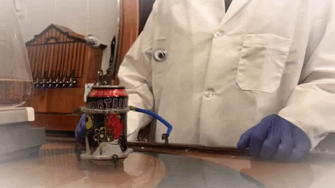 Straighttoale giphygifmaker beer science robot GIF