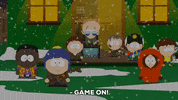 happy kenny mccormick GIF by South Park 