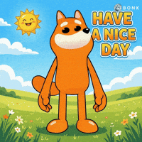 Smiling Sun Fluffy Clouds GIF by BONK