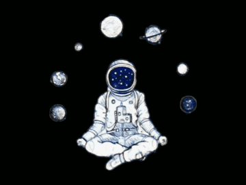 SCostumbre giphygifmaker giphygifmakermobile meditation astronaut GIF