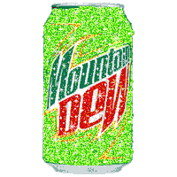 Mountain Dew Sparkle Sticker