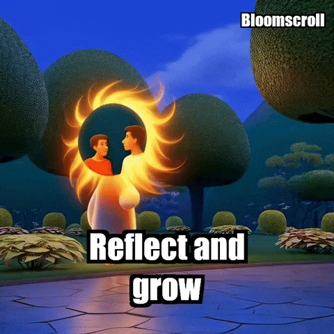 Understanding Self-Awareness GIF by Bloomscroll
