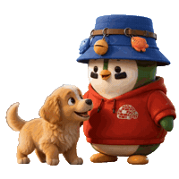Puppy Hug Sticker by ZaddyFi